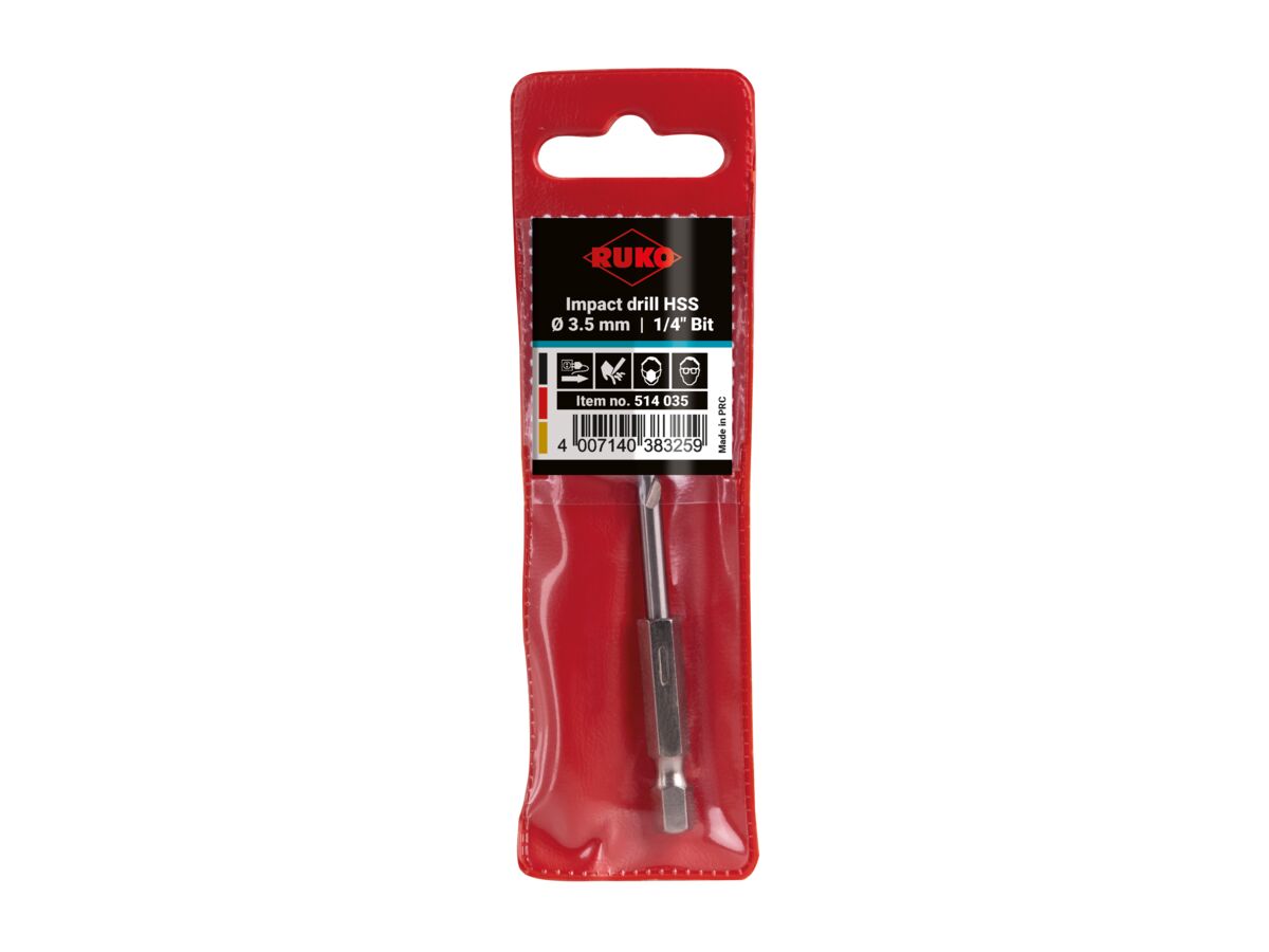 Ruko Impact Drill Bit - 3.5mm
