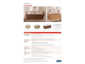 Technical Guide - Kado Lux Slim Vanity