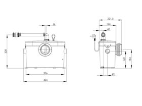 Saniflo Macerator Saniaccess 2 WC/Basin