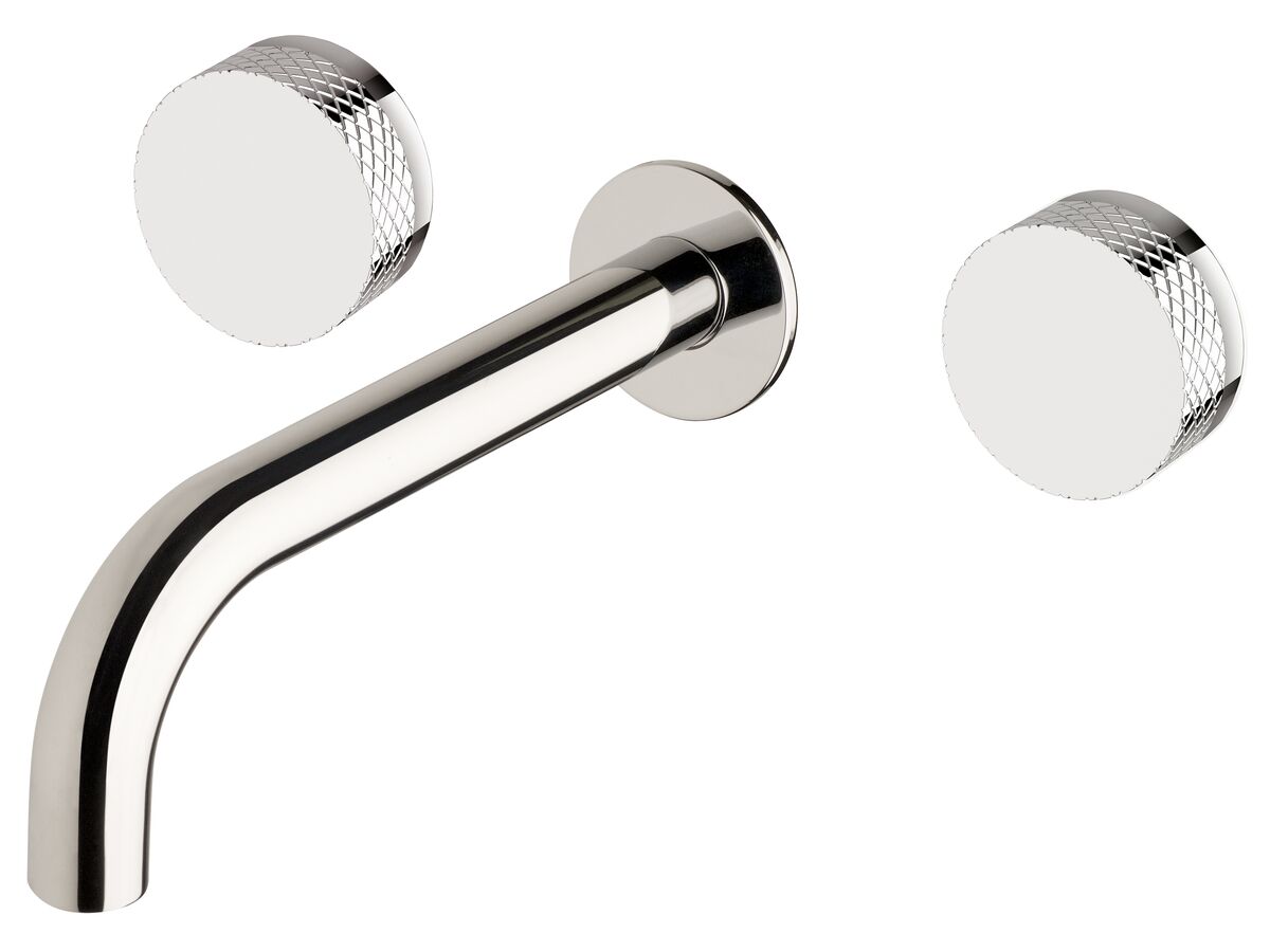 Sussex Pure Bath Set 200mm with Diamond Textured Handles Chrome