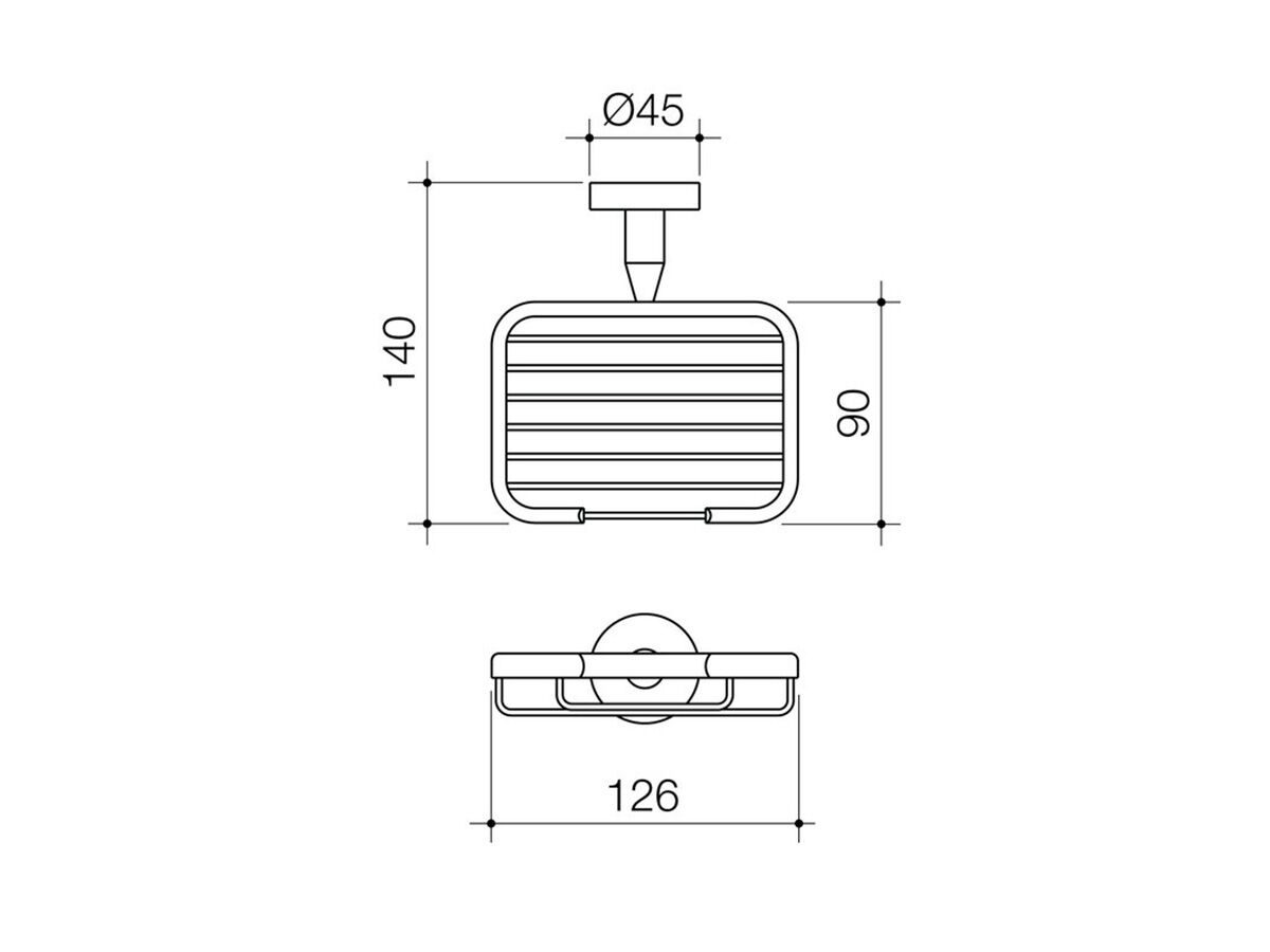 Cosmo Soap Basket (Metal) Chrome