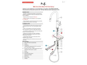 Installation Instructions - Milli Oria Sink Mixer Pull Out Spray Lead Free
