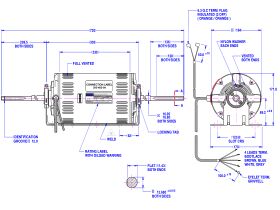 Fasco Fan Motor 240V 1100W 809455SVA-B12S