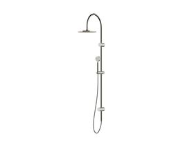 Sussex Pure Twin Rail Shower 250mm Curved with Top or Bottom Rail Water Inlet Chrome (3 Star)