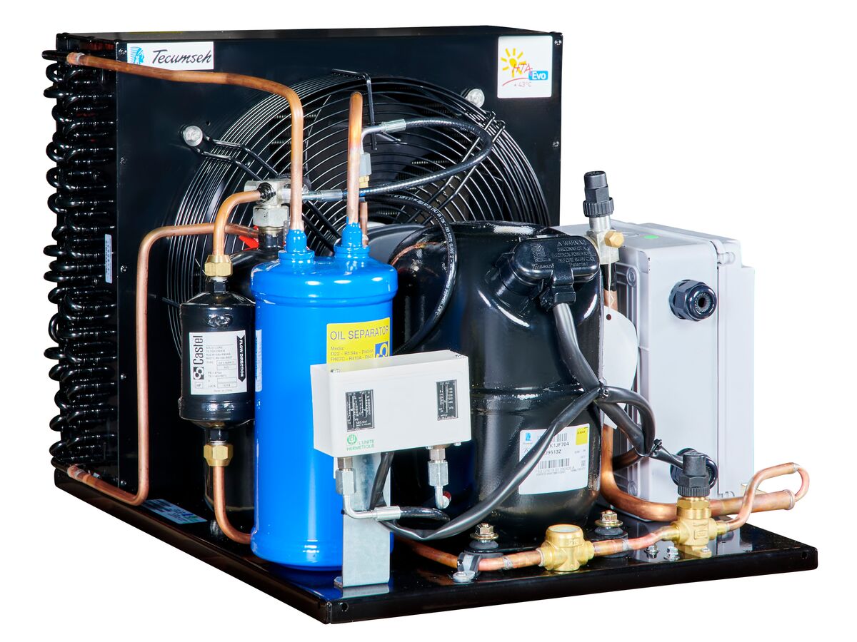 Tecumseh EVO Condensing Unit 1.125hp R404 MHBP EPCH9513Z-1 Phase