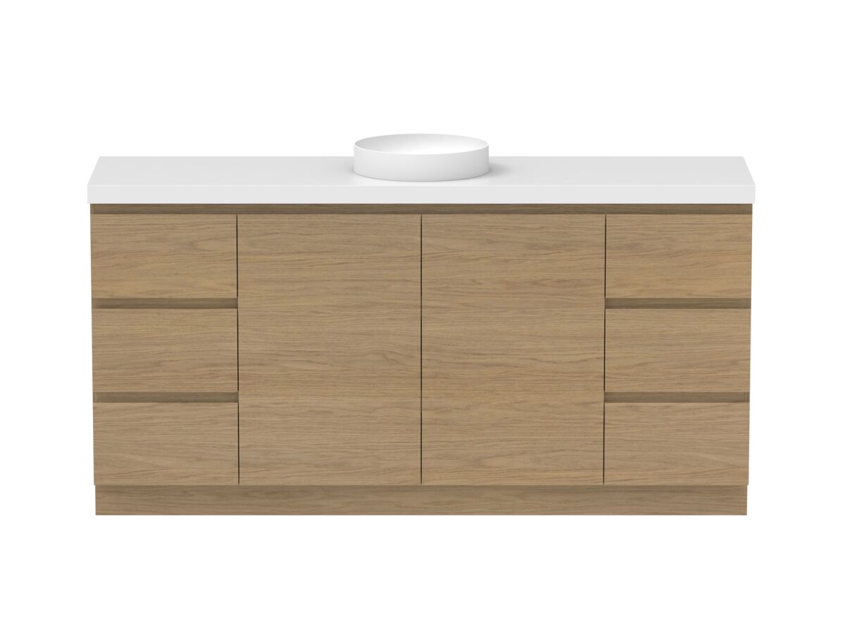 Hero - Posh Domaine 1800mm Floor Mount Vanity Unit Conventional Single Bowl 50mm Top