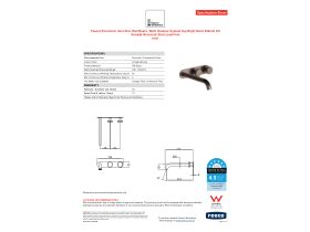 Specification Sheet - Faucet Strommen Vara Disc Wall Basin / Bath Hostess Tap System Right Hand 200mm Kit Armada Bronze (6 Star) Lead Free