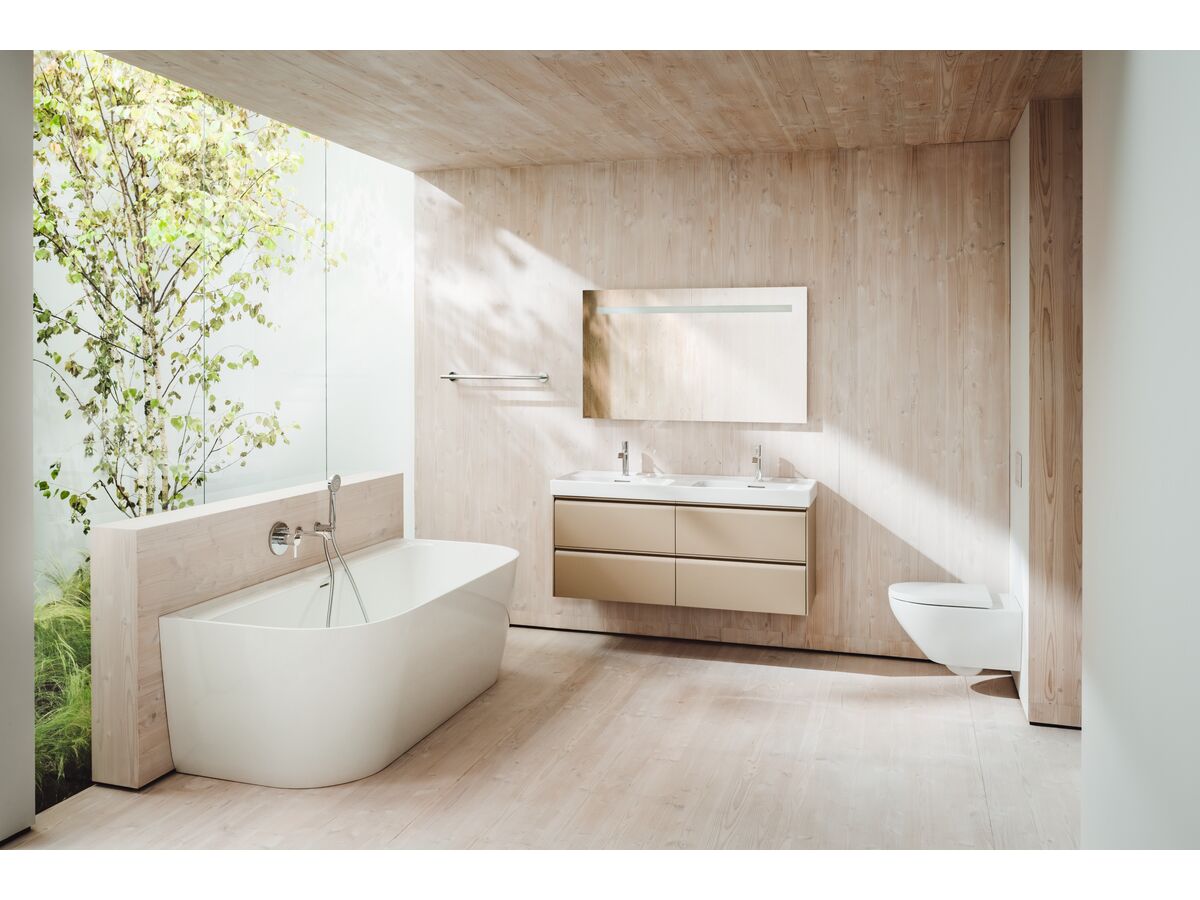 LAUFEN Meda Back to Wall Bath 1800mm Marbond