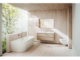 LAUFEN Meda Back to Wall Bath 1800mm Marbond