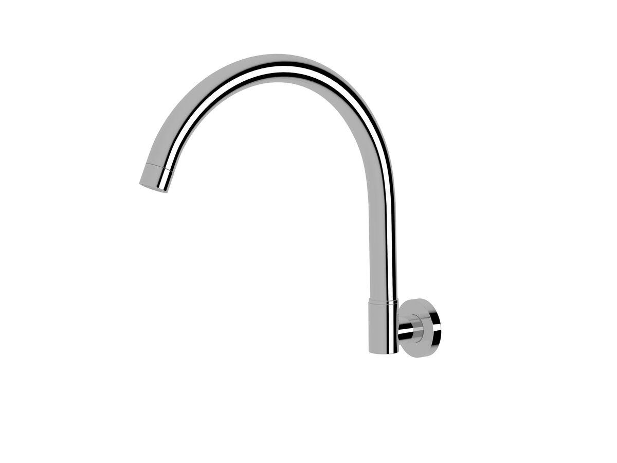 Sussex Scala Wall Spa Outlet Curved Chrome