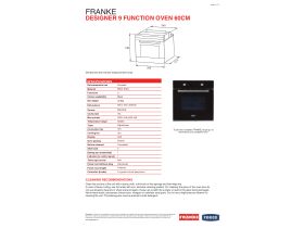 Technical Guide - Franke Designer 9 Function Oven 60cm Black