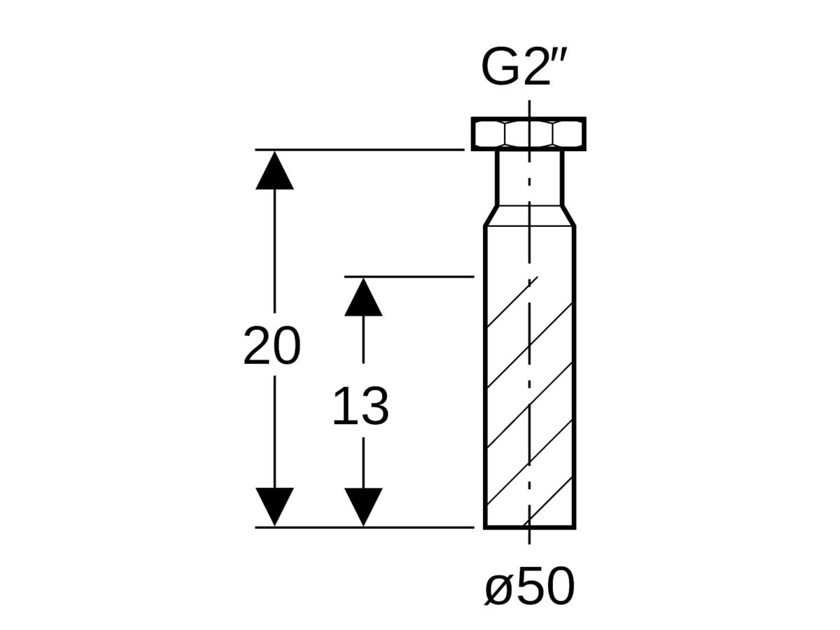 Geberit Cap & Lining (Extended) 50mm x 50mm