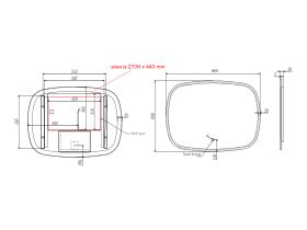 Kado Lussi 600mm x 800mm LED Mirror