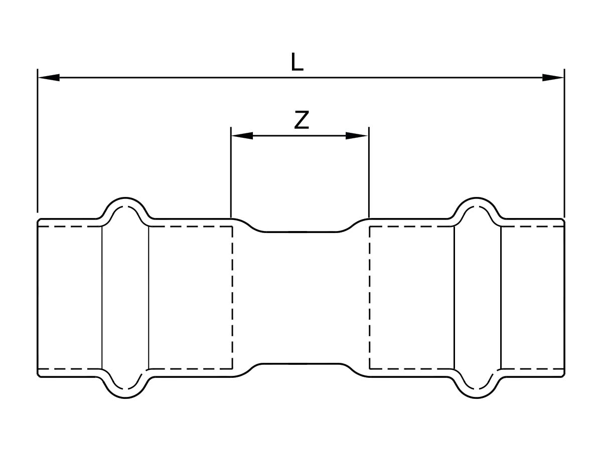>B< Press Stainless Steel Coupler