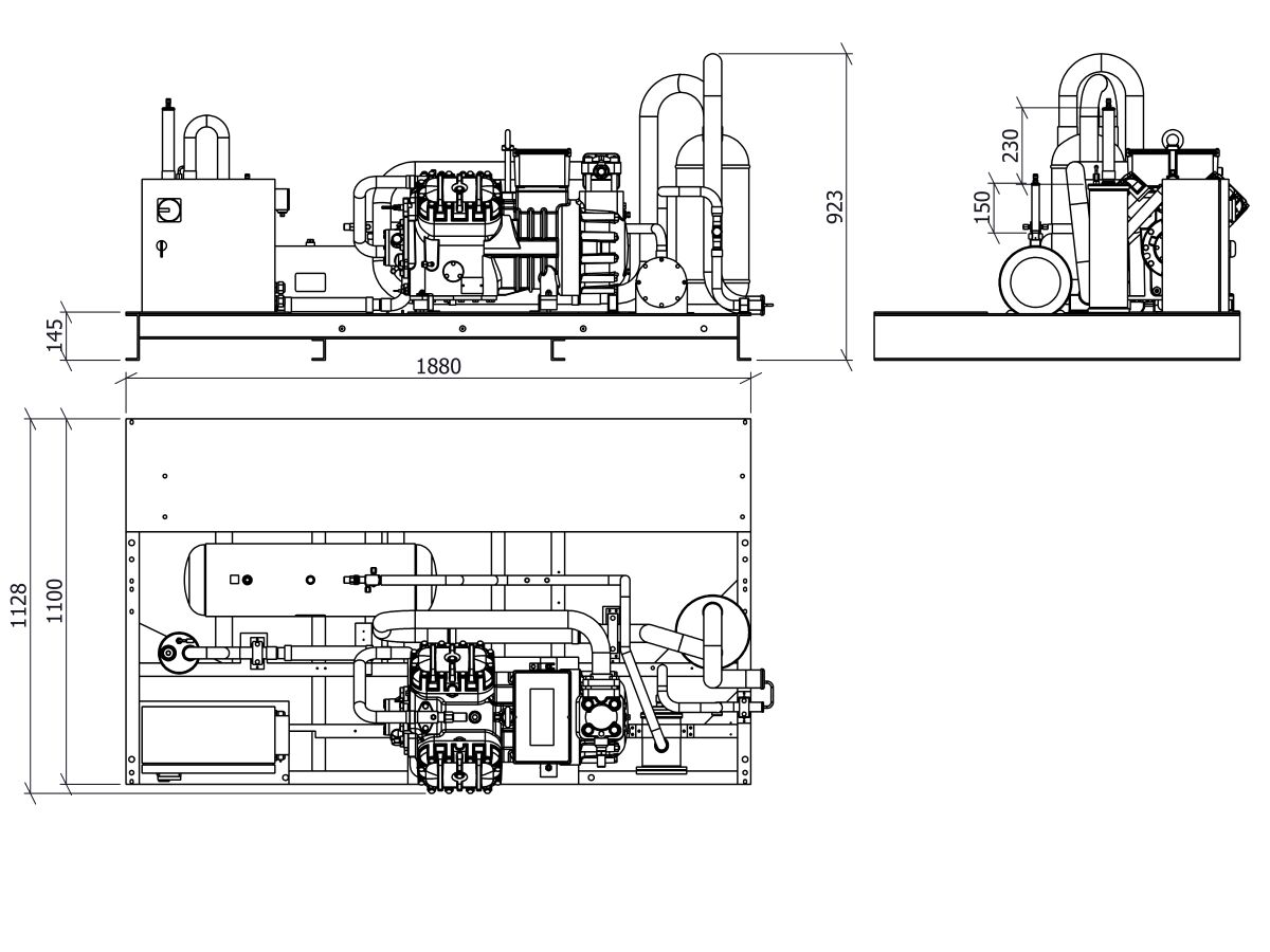 Tecumseh Semi Hermetic Receiver Unit SHR4639ZHR