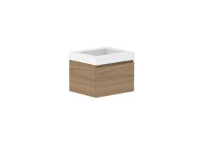 Supporting Image - Posh Domaine 600mm Wall Hung Vanity Unit All-Drawer 90mm Top