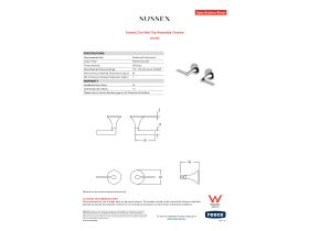 Specification Sheet - Sussex Oria Wall Top Assembly Chrome
