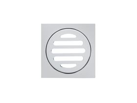 Mizu Drift Brass Trapscrew Grate Square 80mm Chrome