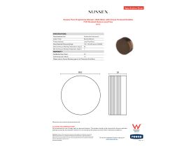 Specification Sheet - Sussex Pure Progressive Shower / Bath Mixer with Cirque Textured Handles PVD Brushed Bronze Lead Free