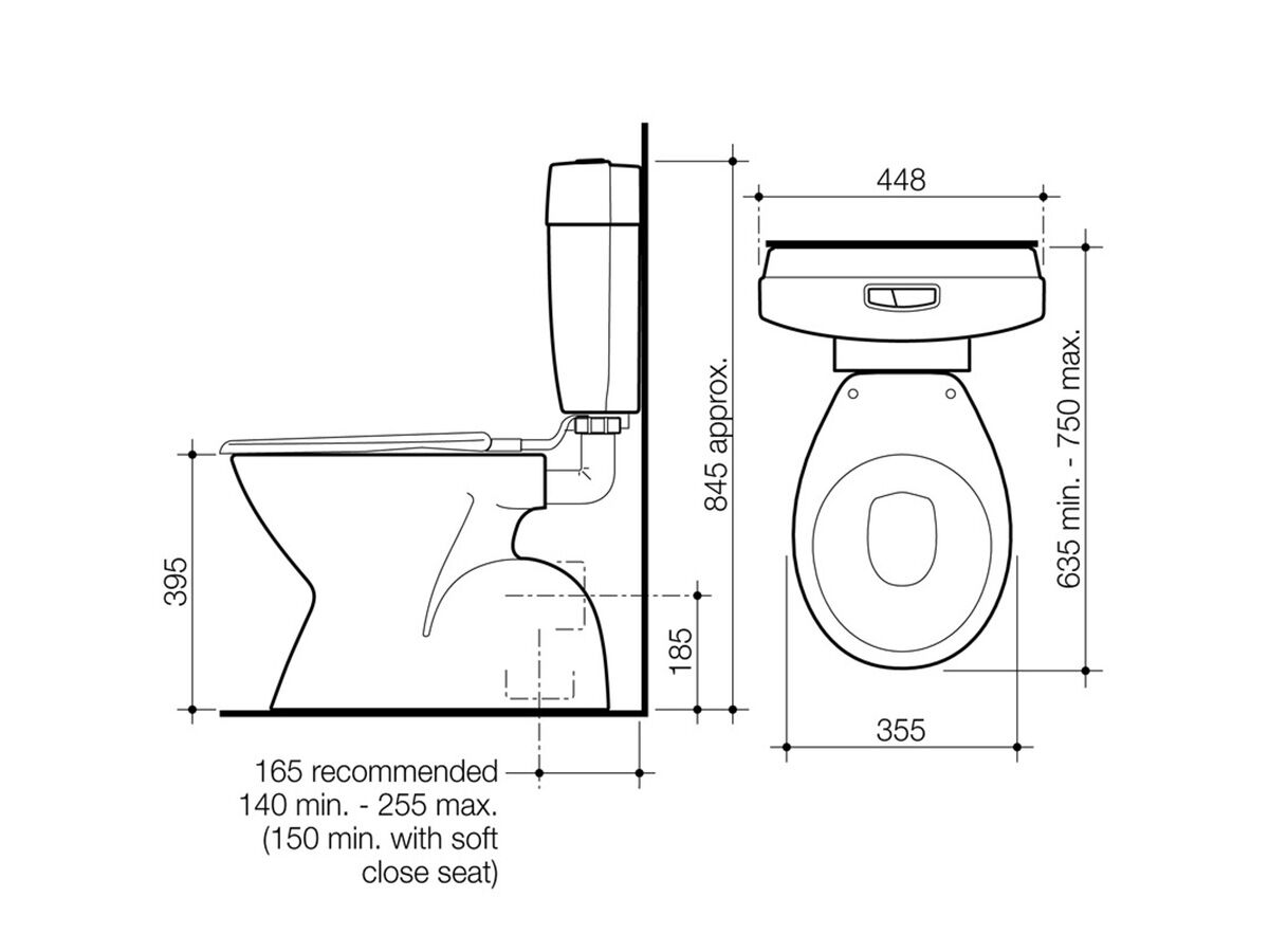 Concorde Slimline Connector Suite with Seat S Trap White (4 Star)