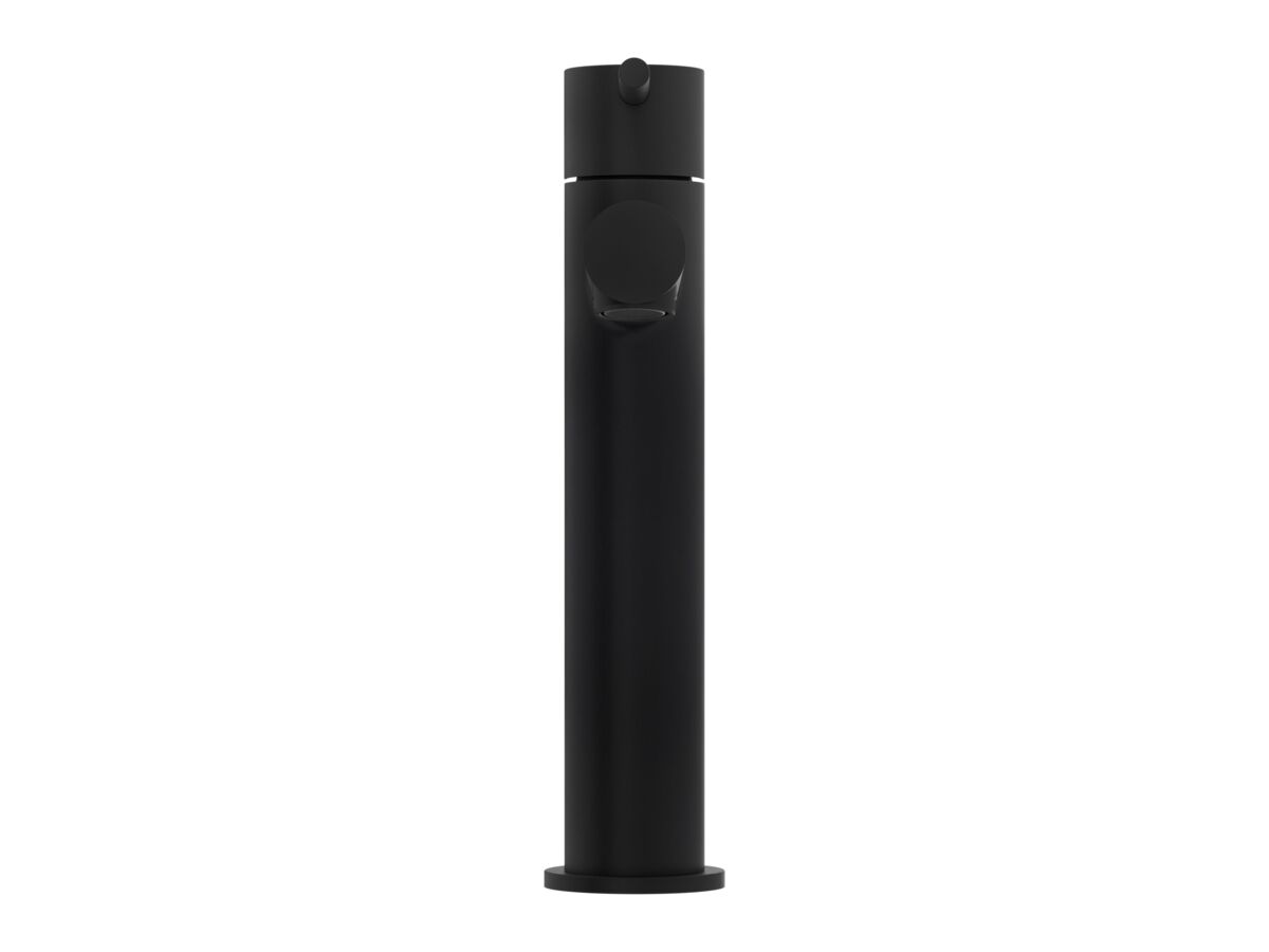 Supporting Image 2 - Mizu Drift Medium Height Basin Mixer Tap Straight Spout Matte Black (6 Star) Lead Free