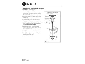 Installation Instructions - Caroma Basin Dome Pop Up Waste