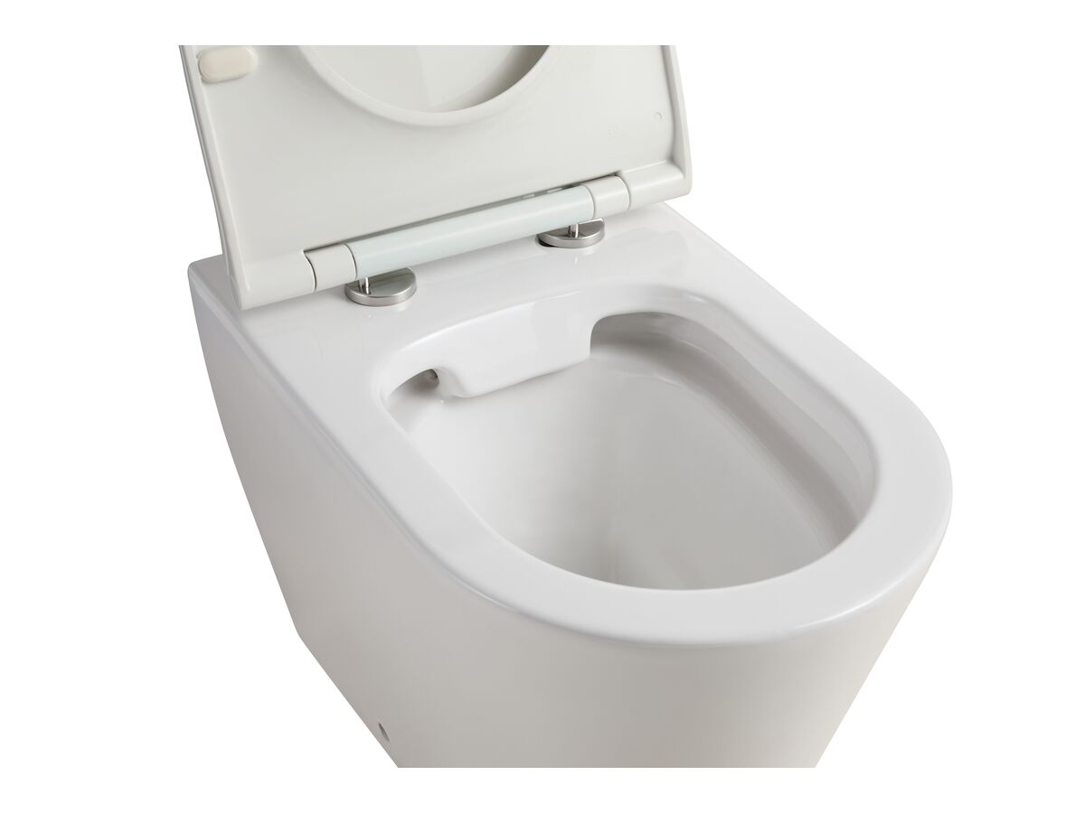 Kado Lux Back To Wall Rimless Pan Thin with Soft Close Quick Release Seat (4 Star)