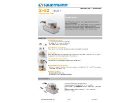 Specification Sheet - Sauermann SI82 Condensate Pump 500l/hr