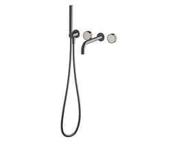 Supporting Image - Sussex Pure Elemental Progressive Bath Mixer System with Handshower 250mm PVD Brushed Gunmetal with Aurora Insert