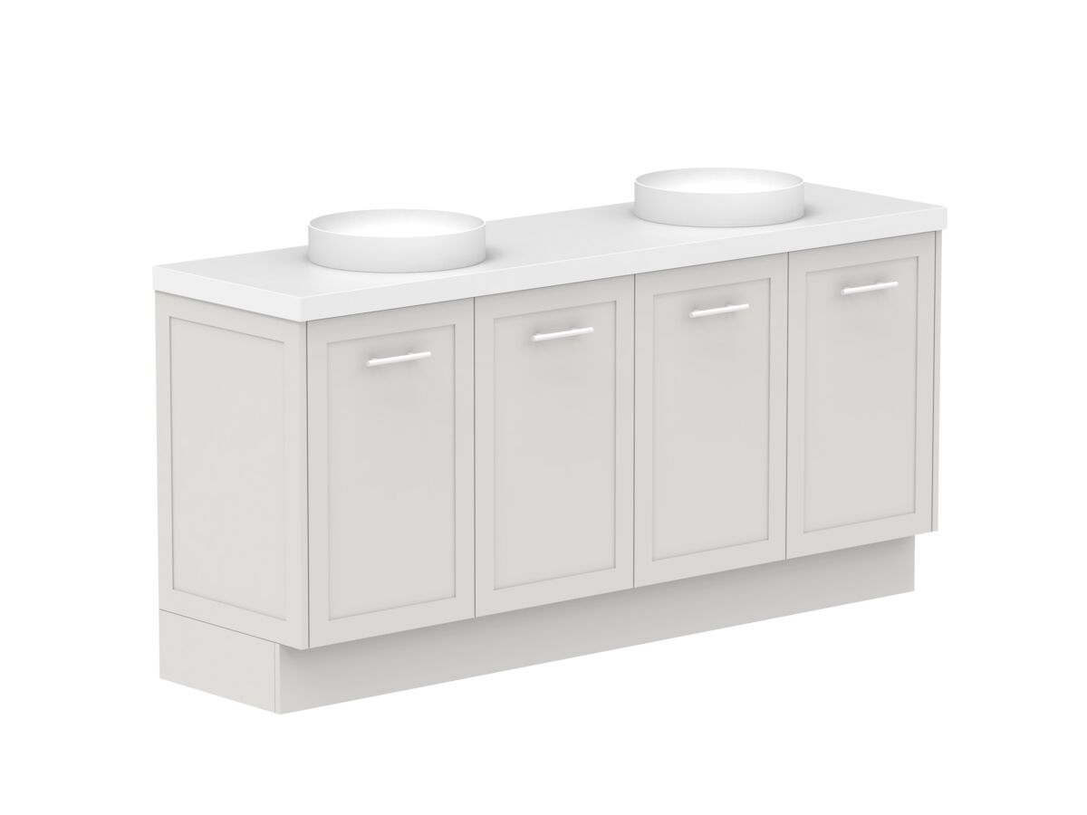 Supporting Image - Kado Lux All Door 1800mm Double Bowl Floor Mount 50mm Top