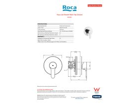 Specification Sheet - Roca L20 Shower Mixer Tap Chrome