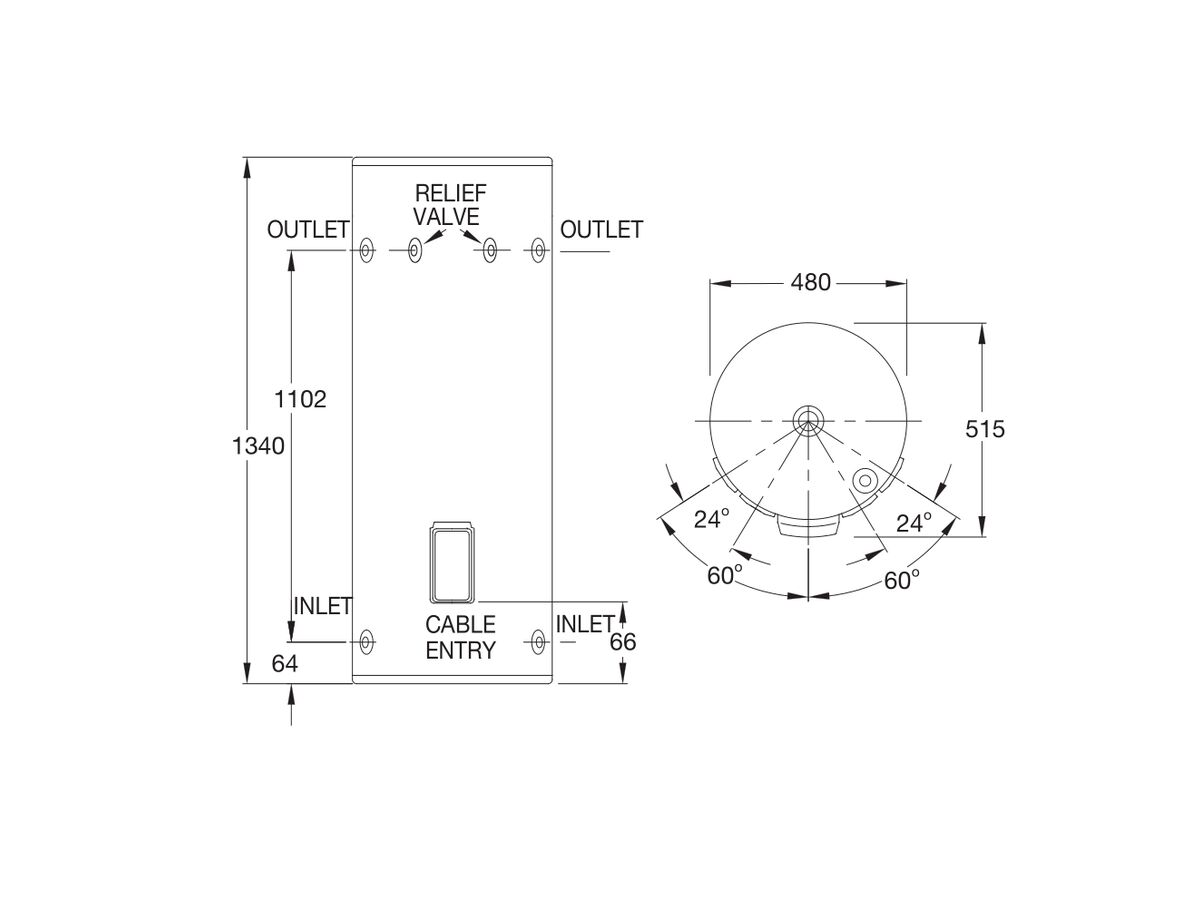 Rheem 125L Electric Hot Water System