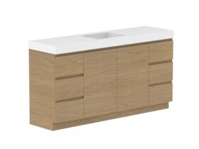Supporting Image - Posh Domaine 1800mm Floor Mount Vanity Unit Conventional Single Bowl 90mm Top