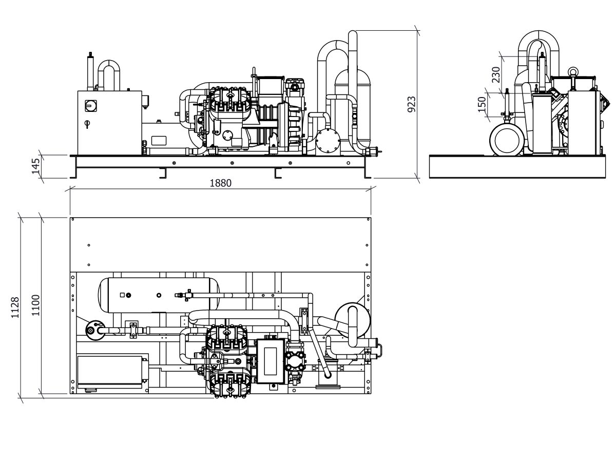 Tecumseh Semi Hermetic Receiver Unit SHR4632ZHR