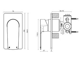 Milli Trace Shower Mixer
