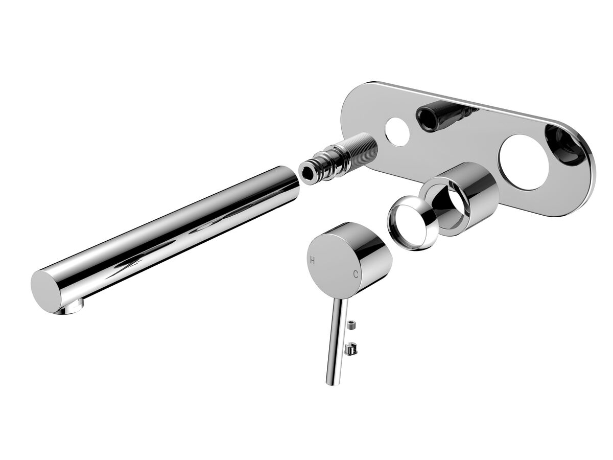 Mizu Drift MK2 Wall Basin Mixer Set Trim Chrome (5 Star)