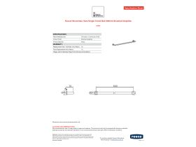 Specification Sheet - Faucet Strommen Vara Single Towel Rail 600mm Brushed Graphite