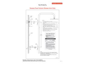 Installation Instructions - Sussex Pure Column Shower Arm Only