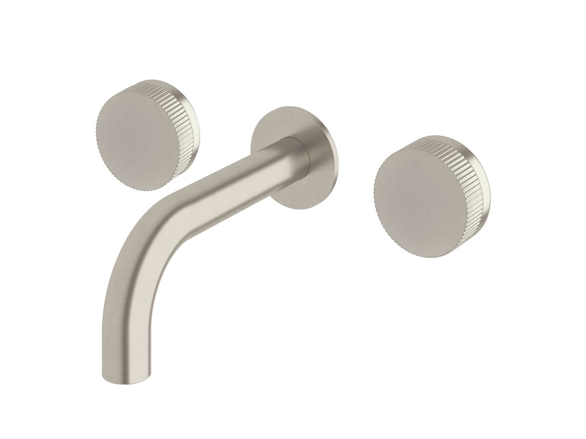 Sussex Pure Bath Set 160mm with Linear Textured Handles PVD Brushed Nickel