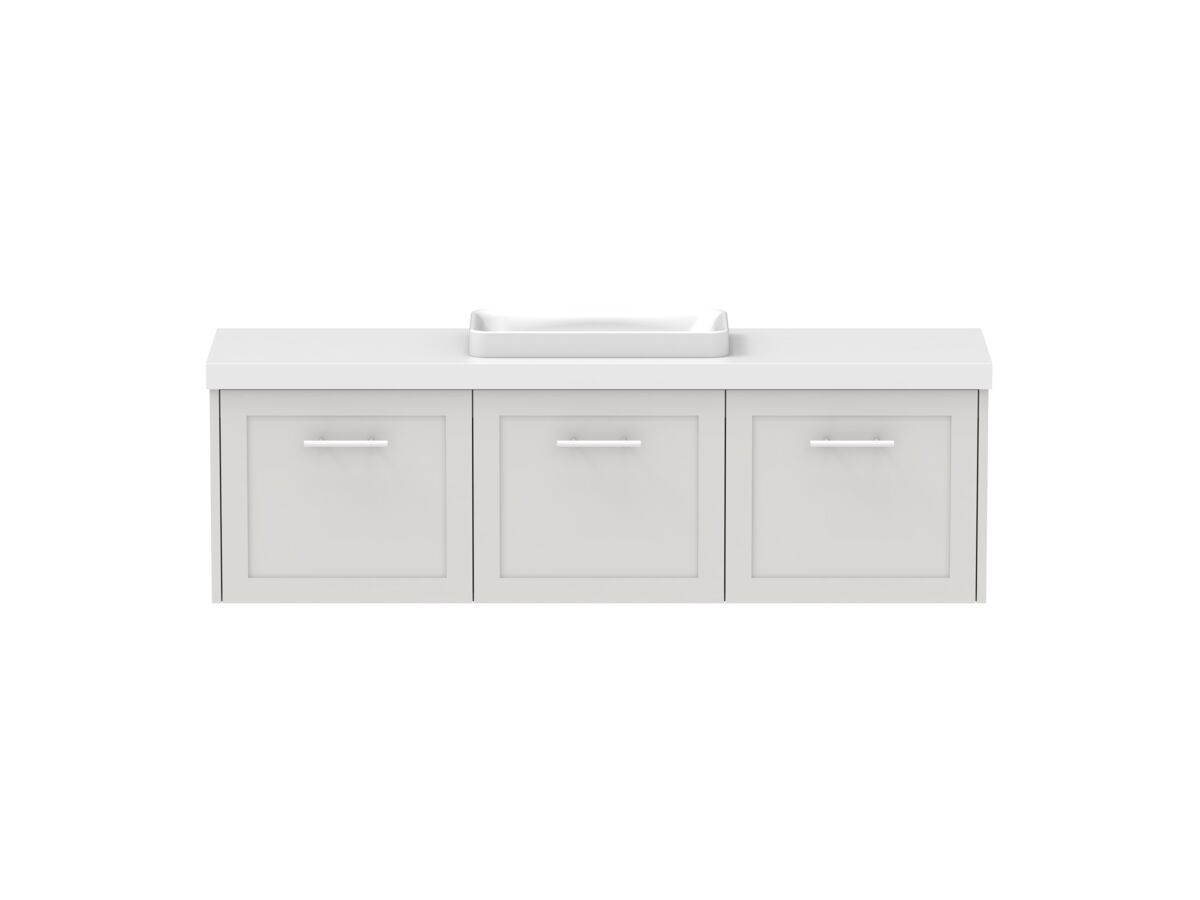 Hero - Kado Lux Ensuite All Door 1500mm Wall Hung Centre Basin 50mm Top