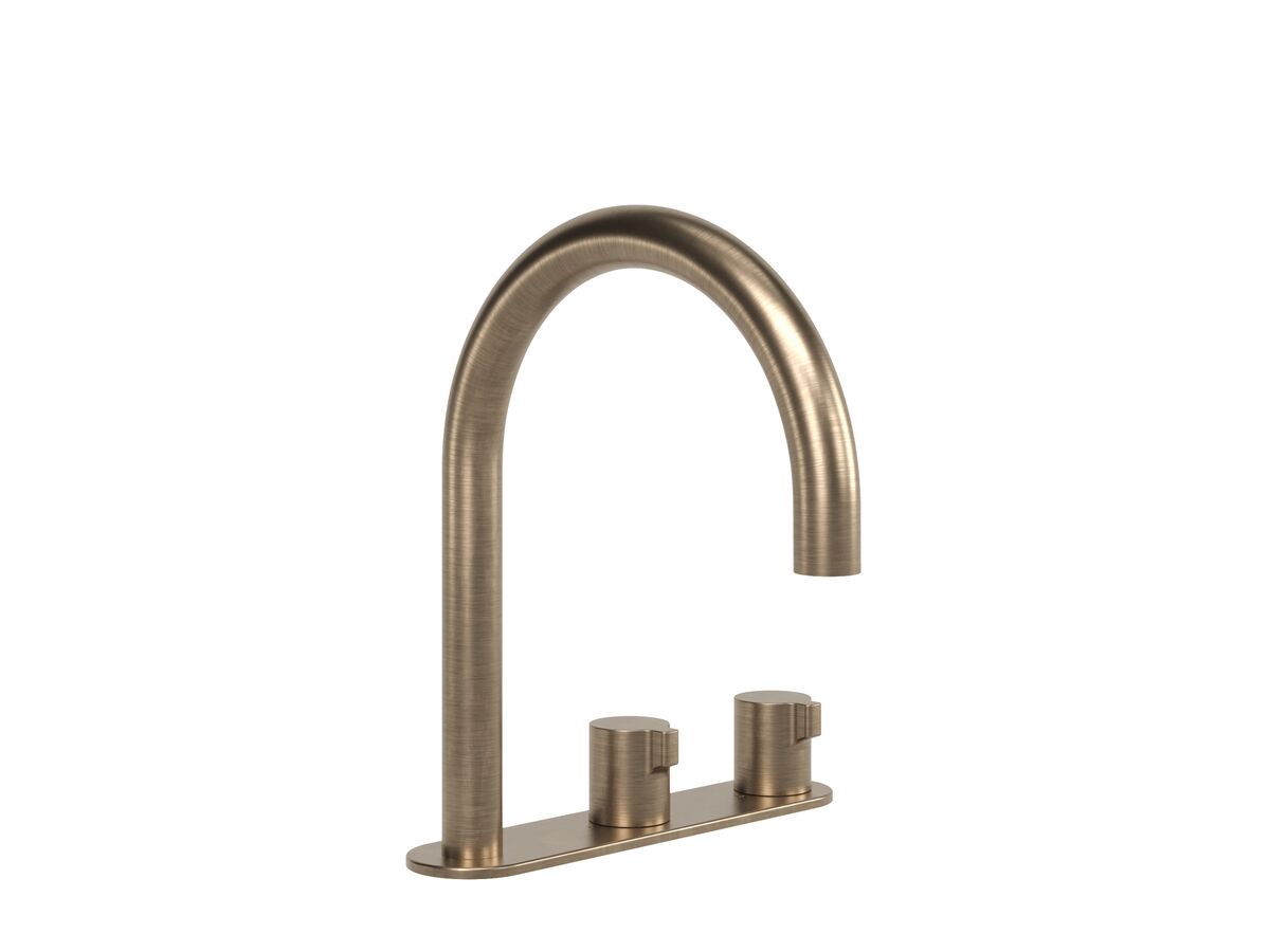 Hero - Faucet Strommen Vara Fin Hob Basin Hostess Tap System Right Hand Discovery Bronze (6 Star) Lead Free