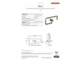 Specification Sheet - Faucet Strommen Vara Disc Wall Pot Filler Tap Discovery Bronze Lead Free