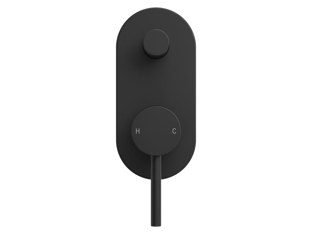 Supporting Image 2 - Mizu Drift Shower Mixer with Diverter Kit Matte Black - Front