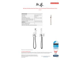 Specification Sheet - Milli Mood Edit Microphone Handshower with Swivel Bracket PVD Brushed Bronze (3 Star)