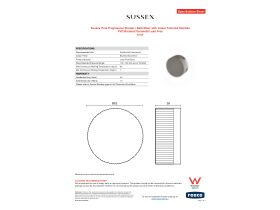 Specification Sheet - Sussex Pure Progressive Shower / Bath Mixer with Linear Textured Handles PVD Brushed Gunmetal Lead Free
