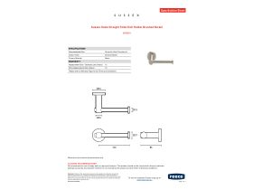 Specification Sheet - Sussex Scala Straight Toilet Roll Holder Brushed Nickel