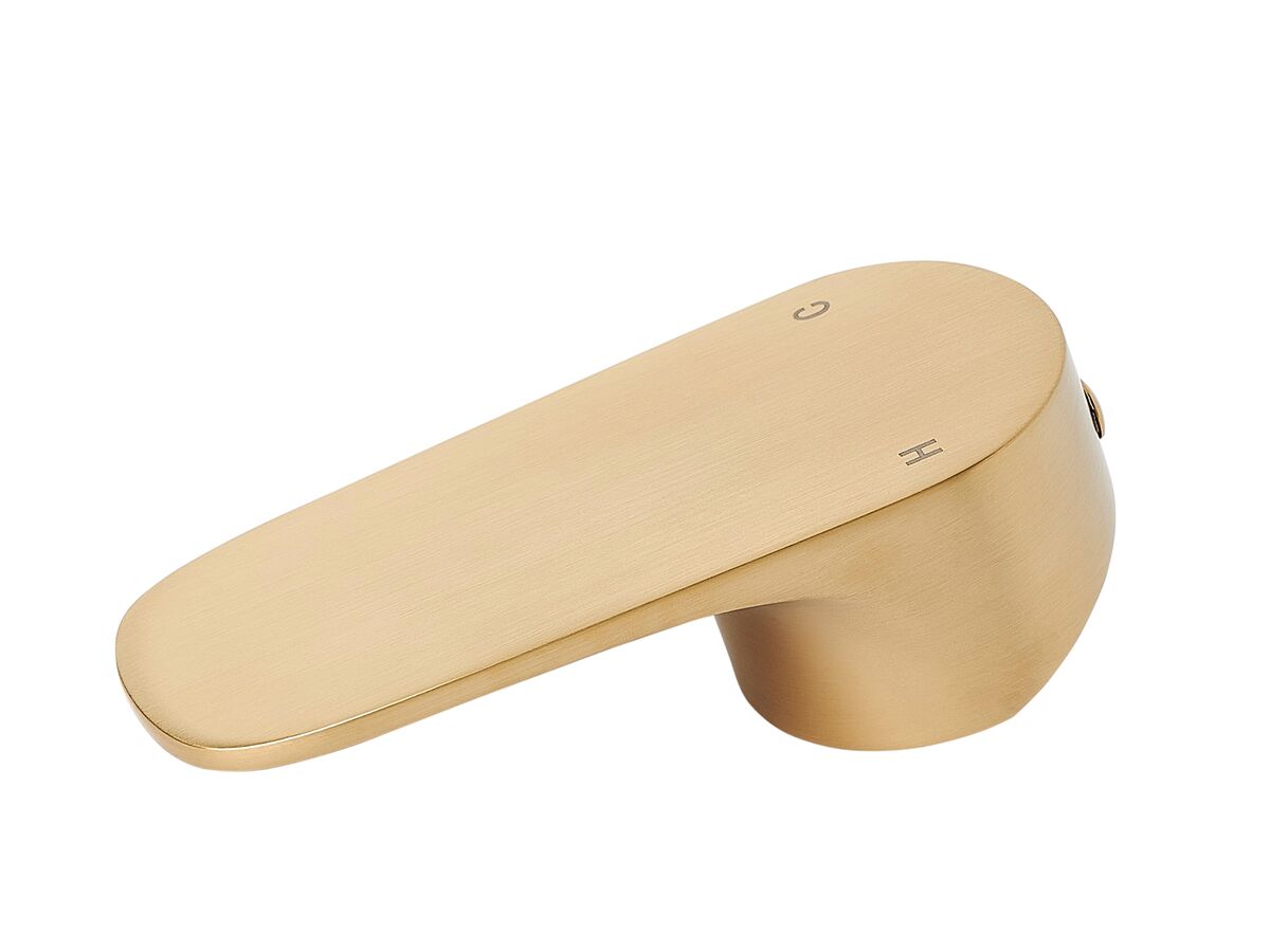 Mizu Silk Floor Mounted Bath Mixer Handle Set Only Brushed Brass