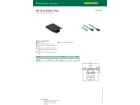 Specification Sheet - Walraven Rapidstrut Rubber Profile Per Metre