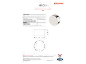 Specification Sheet - Sussex Pure Diverter Chrome Lead Free