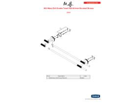 Component Listing - Milli Marq Edit Double Towel Rail 600mm Brushed Bronze